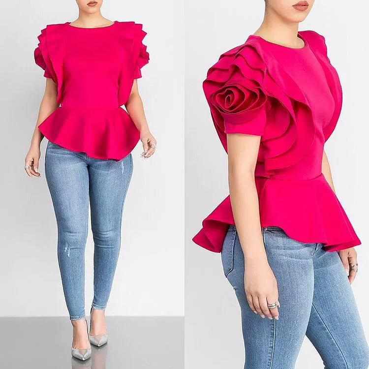 New Style Bandage Crop Top Girl Club Shirt Sexy Woman Blouse