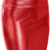 Autumn and Winter Mid-Length Imitation Leather Bronzing plus Size Skirt