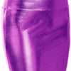 Autumn and Winter Mid-Length Imitation Leather Bronzing plus Size Skirt