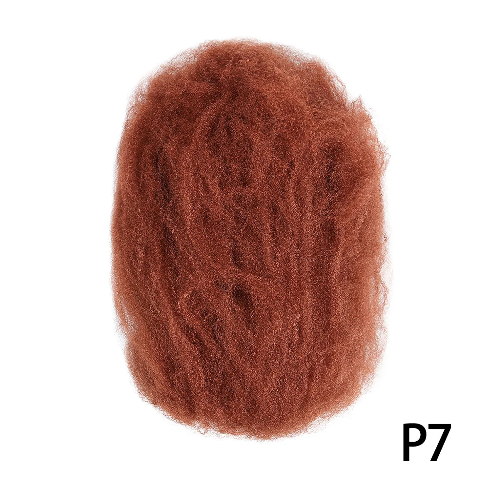 Afro kinky Curly Synthetic Braiding Hair Extensions For DIY Good Omens Cosplay 10 Inch 50g/pcs For Dreadlocks Twist Braids Hair