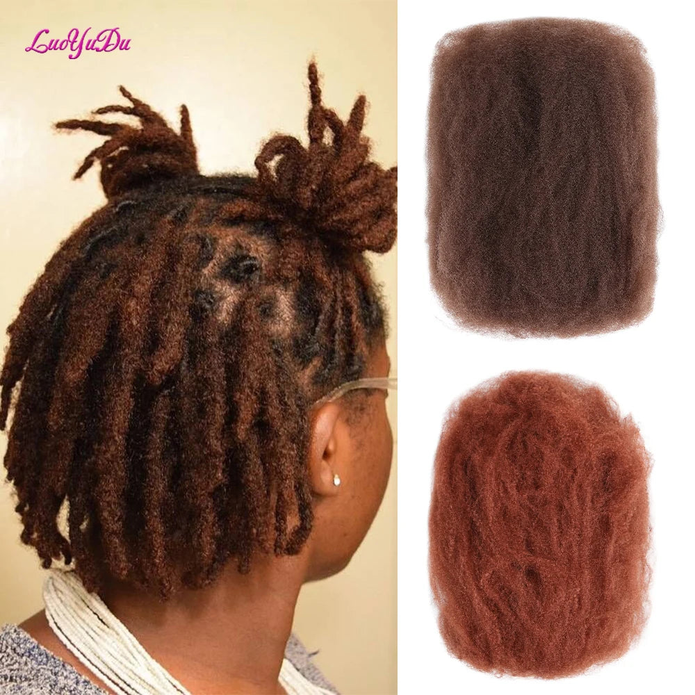 For Junky Curl Afro kinky Curly Synthetic Braiding Hair Extensions For DIY Good Omens 50g/pcs For Dreadlocks Twist Braids Hair