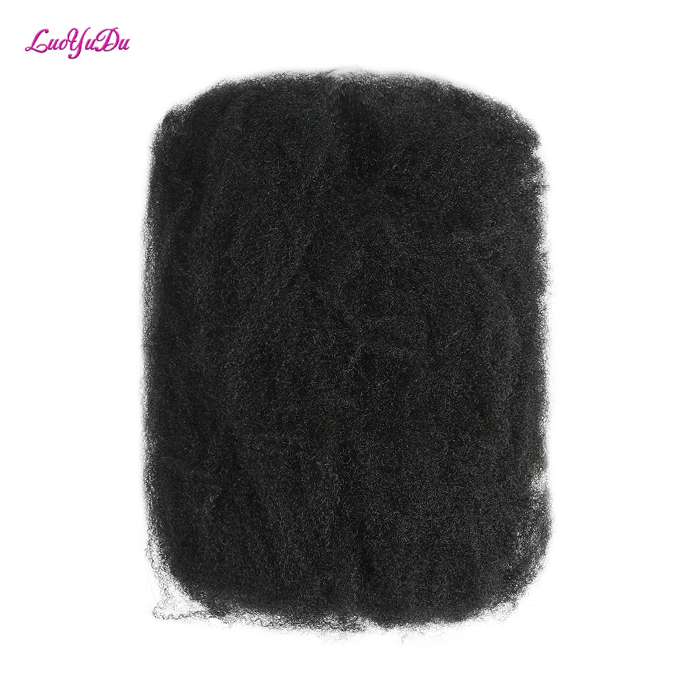 Afro kinky Curly Synthetic Braiding Hair Extensions For DIY Good Omens Cosplay 10 Inch 50g/pcs For Dreadlocks Twist Braids Hair