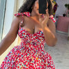 African Dresses For Women 2025 New African Clothes Dashiki Flower Print Ankara Dresses Bazin Traditional Robe Africa Dress - MAGUSTA BEAUTY