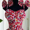 African Dresses For Women 2025 New African Clothes Dashiki Flower Print Ankara Dresses Bazin Traditional Robe Africa Dress - MAGUSTA BEAUTY