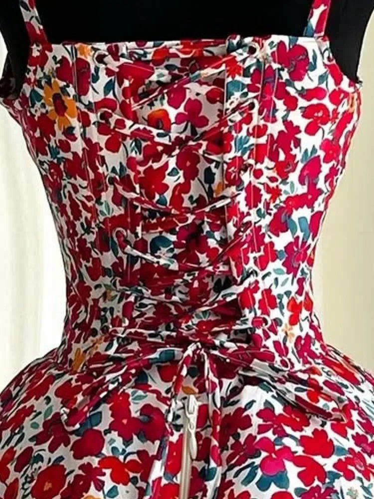African Dresses For Women 2025 New African Clothes Dashiki Flower Print Ankara Dresses Bazin Traditional Robe Africa Dress - MAGUSTA BEAUTY