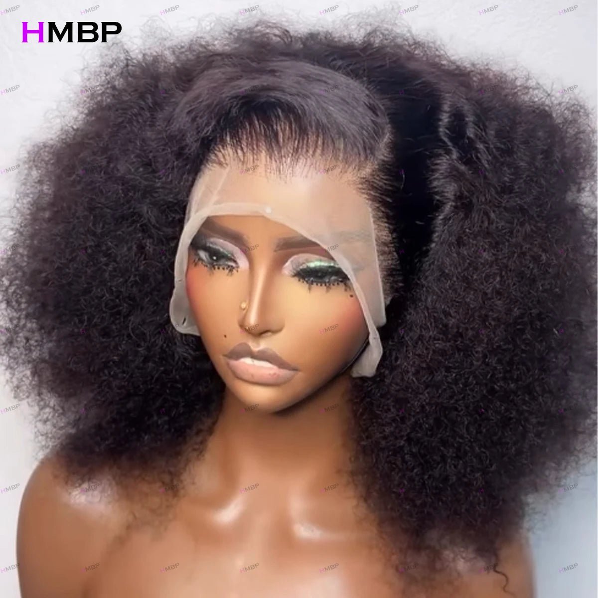 Afro Kinky Curly 500 Density 13×6/360 HD Glueless Lace Frontal Wigs Human Hair Wear And Go PrePlucked Hair For Black Women HMBP - MAGUSTA BEAUTY