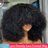 Afro Kinky Curly 500 Density Glueless Lace Front Wig Human Hair Ready To Go 13×6/360 HD Lace Front Wig Preplucked Hair For Women - MAGUSTA BEAUTY