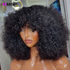 Afro Kinky Curly 500 Density Glueless Lace Front Wig Human Hair Ready To Go 13×6/360 HD Lace Front Wig Preplucked Hair For Women - MAGUSTA BEAUTY