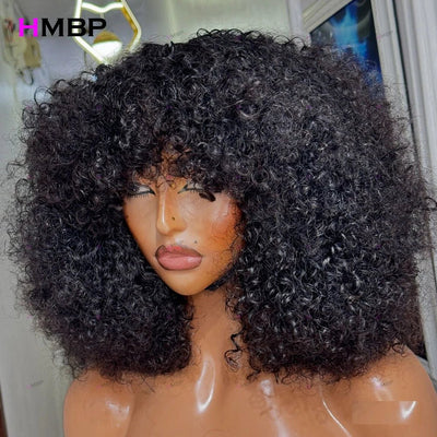 Afro Kinky Curly 500 Density Glueless Lace Front Wig Human Hair Ready To Go 13×6/360 HD Lace Front Wig Preplucked Hair For Women - MAGUSTA BEAUTY