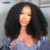 Afro Kinky Curly 500 High Density 360 HD Glueless Lace Frontal Wigs Human Hair Wear And Go PrePlucked Hair For Black Women HMBP - MAGUSTA BEAUTY