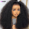 Afro Kinky Curly 500 High Density 360 HD Glueless Lace Frontal Wigs Human Hair Wear And Go PrePlucked Hair For Black Women HMBP - MAGUSTA BEAUTY