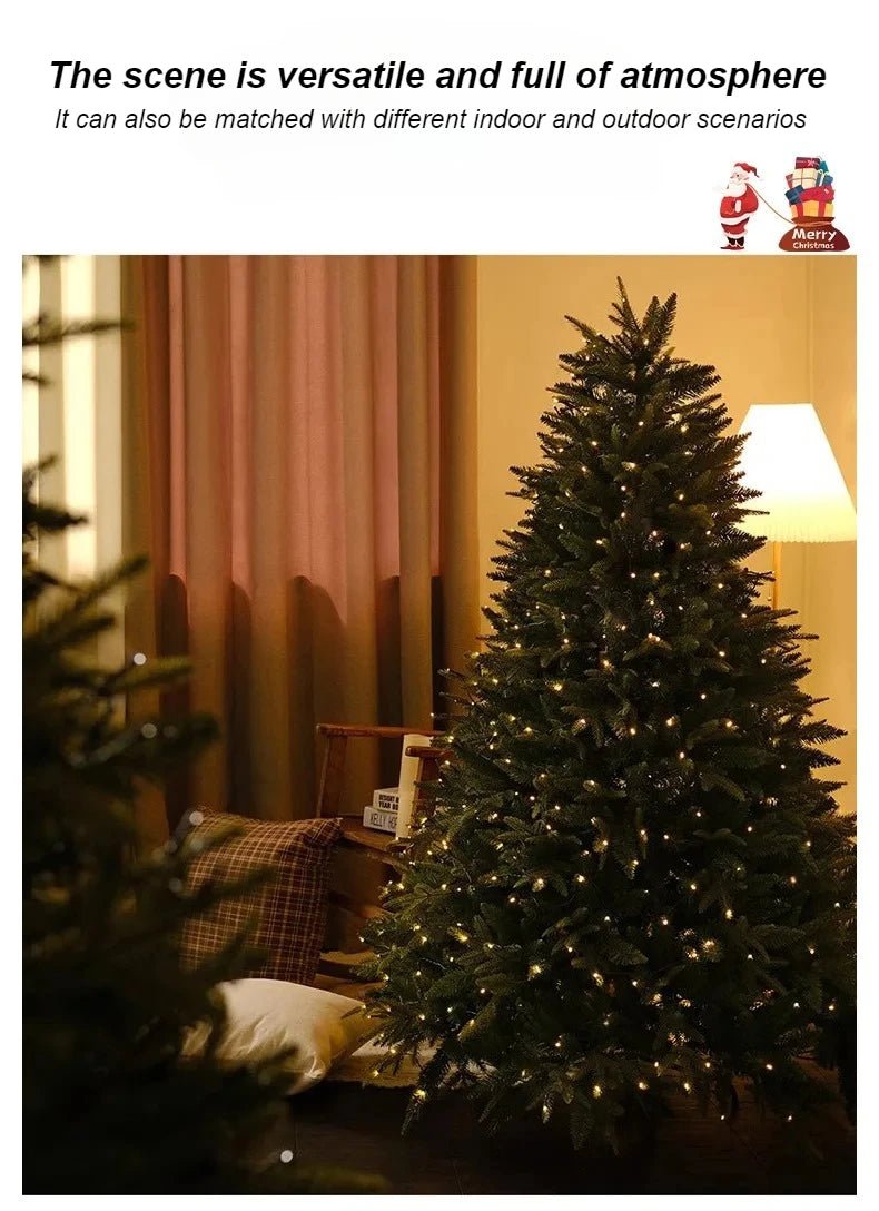 Artificial Christmas Tree PE+PVC Encryption with LED Lights Large Christmas Tree 120CM - 240CM Home Christmas New Year Decorations - MAGUSTA BEAUTY