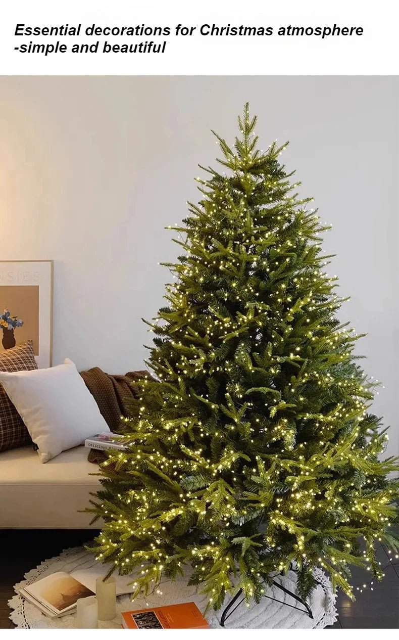 Artificial Christmas Tree PE+PVC Encryption with LED Lights Large Christmas Tree 120CM - 240CM Home Christmas New Year Decorations - MAGUSTA BEAUTY