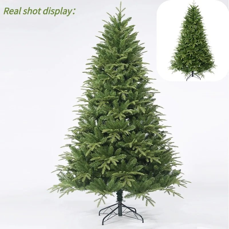 Artificial Christmas Tree PE+PVC Encryption with LED Lights Large Christmas Tree 120CM - 240CM Home Christmas New Year Decorations - MAGUSTA BEAUTY