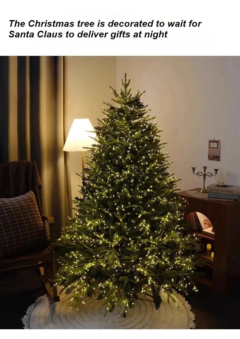 Artificial Christmas Tree PE+PVC Encryption with LED Lights Large Christmas Tree 120CM - 240CM Home Christmas New Year Decorations - MAGUSTA BEAUTY