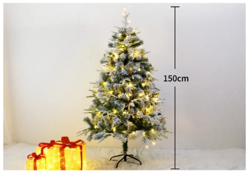 Artificial Christmas Tree PE+PVC Material Snow Spray Fusing Christmas Tree 120cm to 210cm Family Christmas Atmosphere Decoration - MAGUSTA BEAUTY