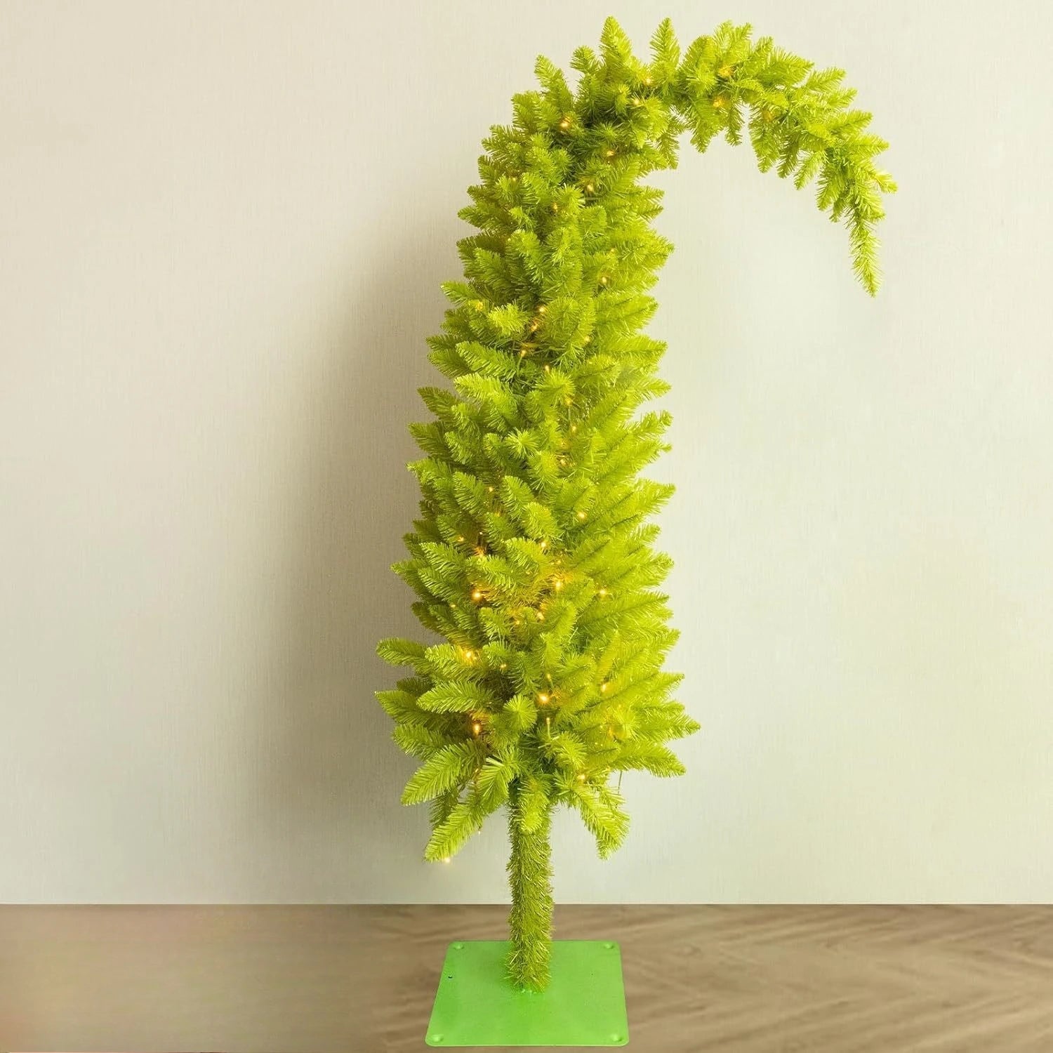 Artificial Christmas Tree PVC Material Crooked Neck Santa Hat Shape Christmas Tree 90cm/150cm Christmas Family Party Decorations - MAGUSTA BEAUTY