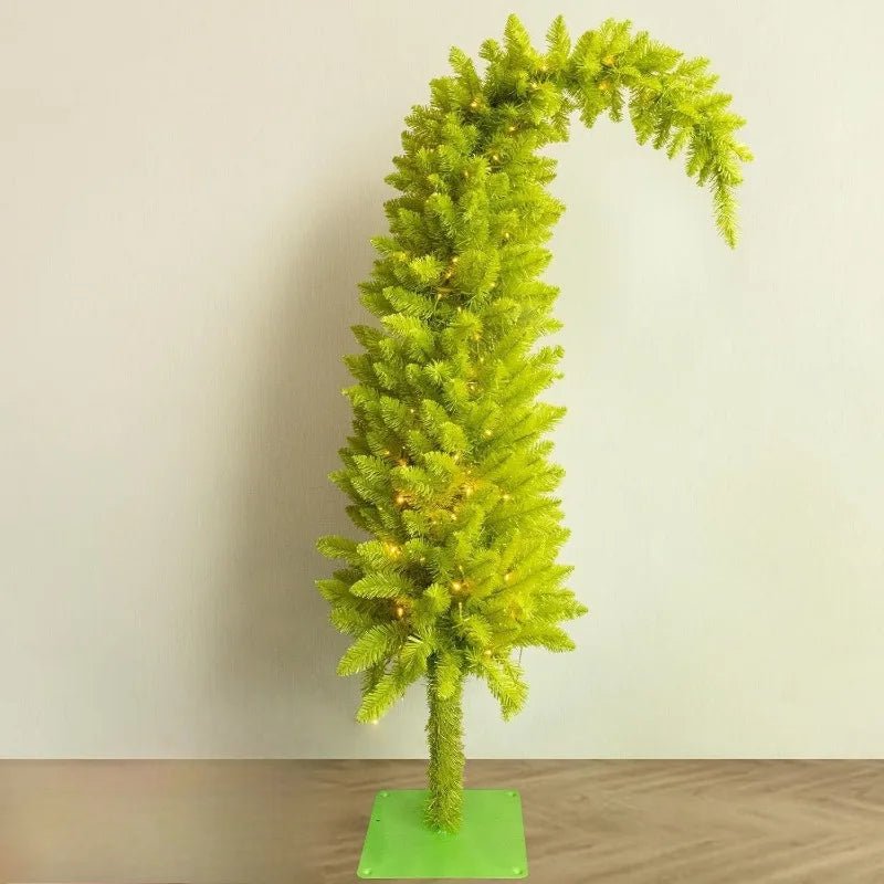 Artificial Christmas Tree PVC Material Crooked Neck Santa Hat Shape Christmas Tree 90cm/150cm Christmas Family Party Decorations - MAGUSTA BEAUTY