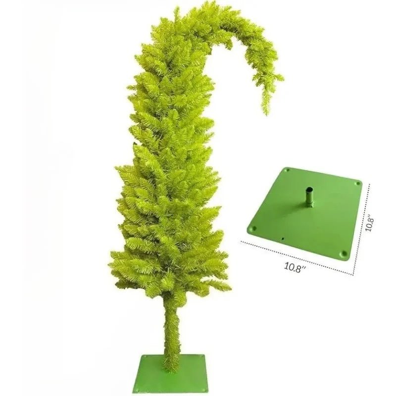 Artificial Christmas Tree PVC Material Crooked Neck Santa Hat Shape Christmas Tree 90cm/150cm Christmas Family Party Decorations - MAGUSTA BEAUTY