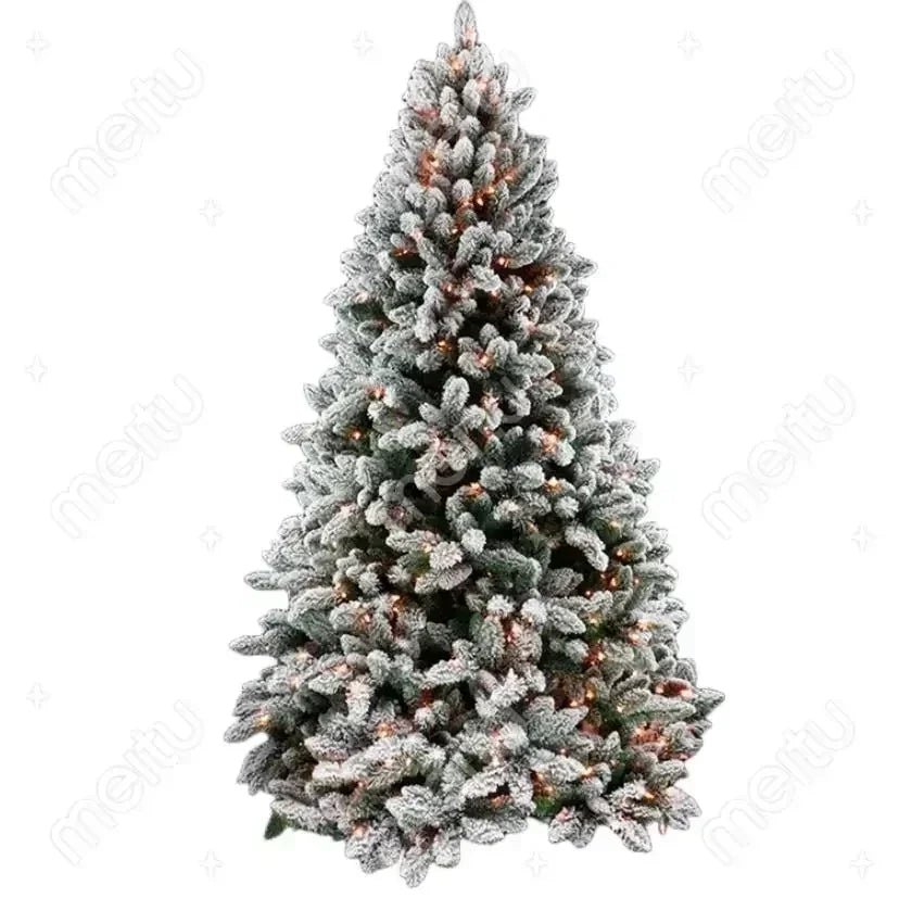 Artificial PVC Christmas Tree with Snow Pine Cones and LED Lights for Christmas Home Decoration Christmas Tree - MAGUSTA BEAUTY