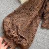 Autumn Black/White/Brown Sexy Lace Blouse Women Elegant V-Neck Puff Long Sleeve Open Back Short Tops Female Party Blusas 2021 - MAGUSTA BEAUTY