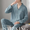 Autumn Pajamas Sets Men Long Sleeve Modal Cotton Thin Teenage Boys' Large Size Spring Outwear Home Cloth Suit Sleepwear Male - MAGUSTA BEAUTY