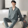 Autumn Pajamas Sets Men Long Sleeve Modal Cotton Thin Teenage Boys' Large Size Spring Outwear Home Cloth Suit Sleepwear Male - MAGUSTA BEAUTY