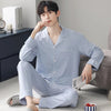 Autumn Pajamas Sets Men Long Sleeve Modal Cotton Thin Teenage Boys' Large Size Spring Outwear Home Cloth Suit Sleepwear Male - MAGUSTA BEAUTY
