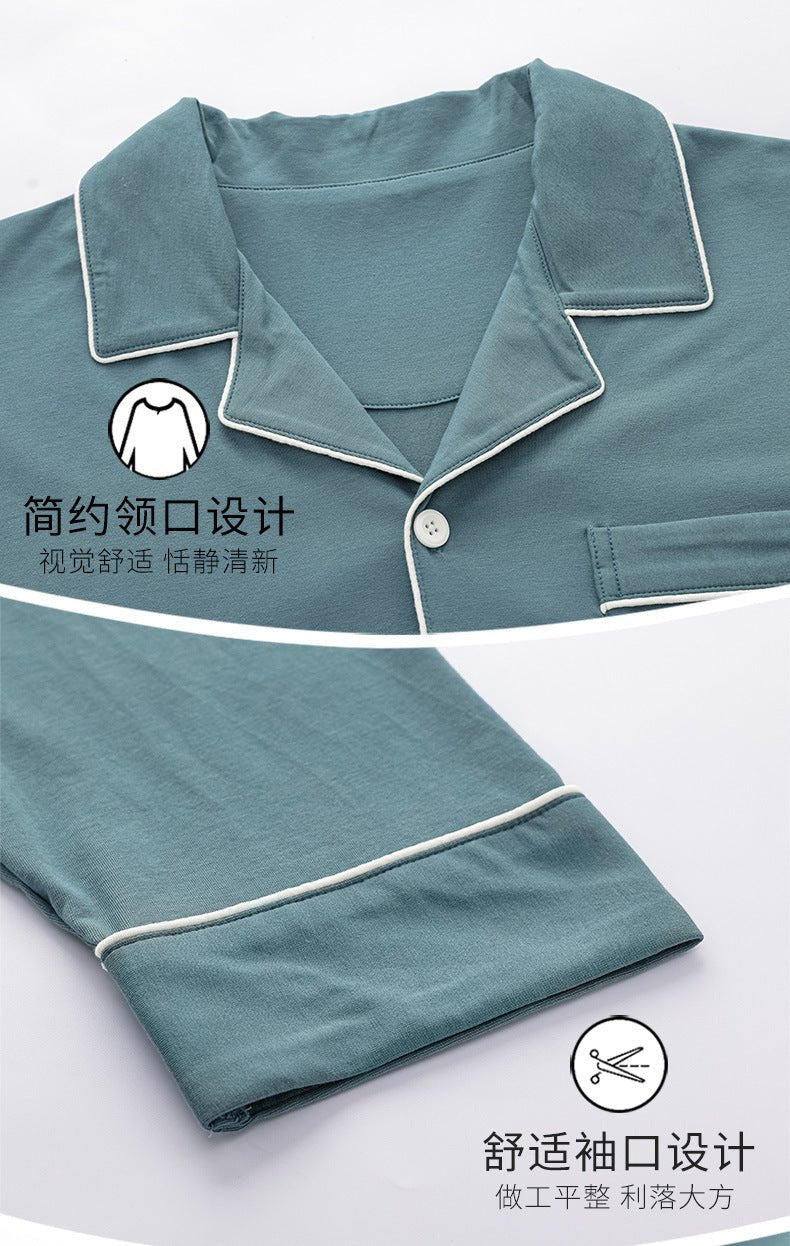 Autumn Pajamas Sets Men Long Sleeve Modal Cotton Thin Teenage Boys' Large Size Spring Outwear Home Cloth Suit Sleepwear Male - MAGUSTA BEAUTY