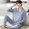 Autumn Pajamas Sets Men Long Sleeve Modal Cotton Thin Teenage Boys' Large Size Spring Outwear Home Cloth Suit Sleepwear Male - MAGUSTA BEAUTY