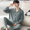 Autumn Pajamas Sets Men Long Sleeve Modal Cotton Thin Teenage Boys' Large Size Spring Outwear Home Cloth Suit Sleepwear Male - MAGUSTA BEAUTY