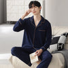 Autumn Pajamas Sets Men Long Sleeve Modal Cotton Thin Teenage Boys' Large Size Spring Outwear Home Cloth Suit Sleepwear Male - MAGUSTA BEAUTY