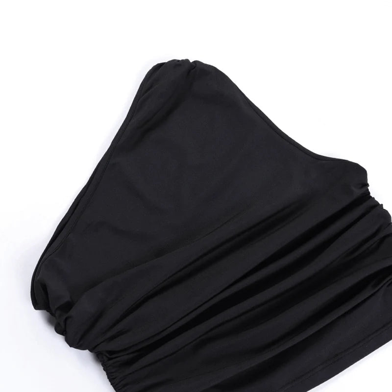 Backless Sexy Off Shoulder Halter Tank Tops Women Vintage Sleeveless Crop Top Y2K Clothes Club Female Casual Summer - MAGUSTA BEAUTY
