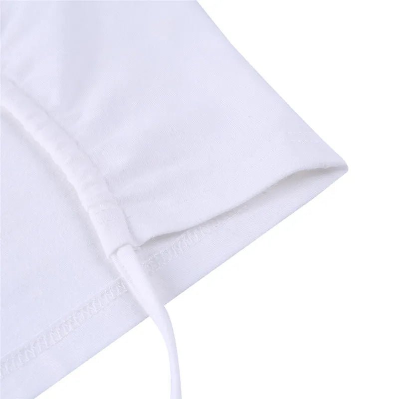 Bandage Backless White T Shirt Crop Top Women Y2k Aesthetic Clothes Korean Fashion Kawaii Short Sleeve Tshirts Sexy Summer 2022 - MAGUSTA BEAUTY