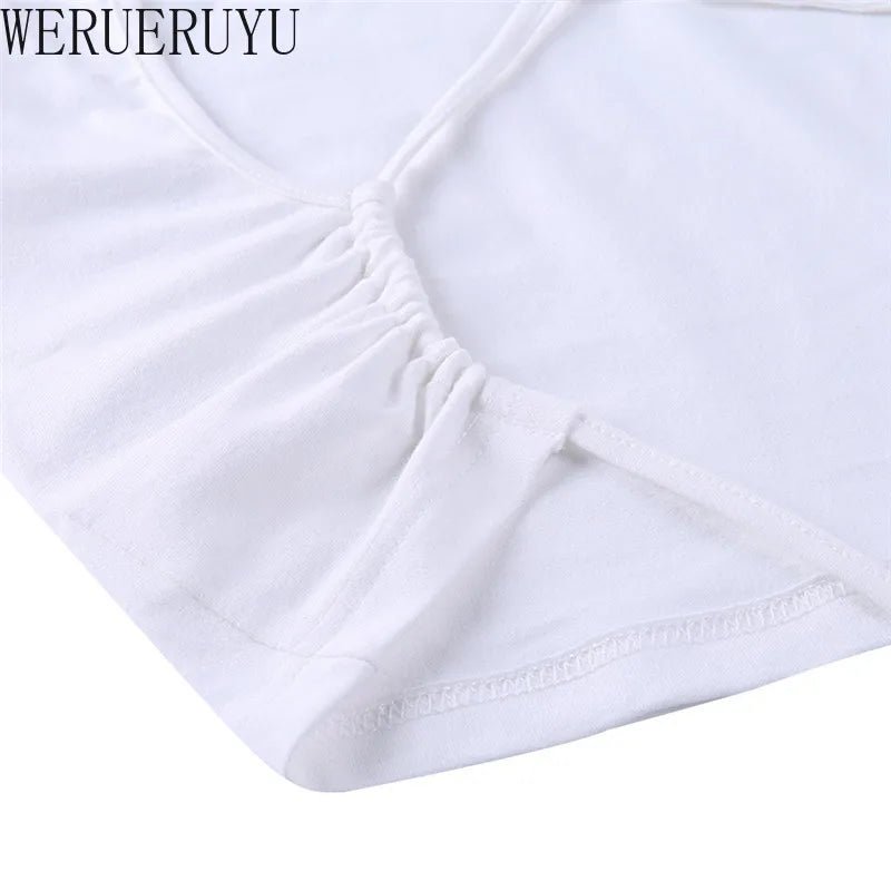 Bandage Backless White T Shirt Crop Top Women Y2k Aesthetic Clothes Korean Fashion Kawaii Short Sleeve Tshirts Sexy Summer 2022 - MAGUSTA BEAUTY