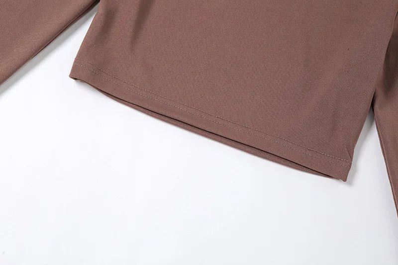Basic Sheath Women Solid Turtleneck Tshirt Autumn Stretch Casual Undershirt Female All-match Street Activity Crop Tops - MAGUSTA BEAUTY