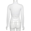 Basic Sheath Women Solid Turtleneck Tshirt Autumn Stretch Casual Undershirt Female All-match Street Activity Crop Tops - MAGUSTA BEAUTY
