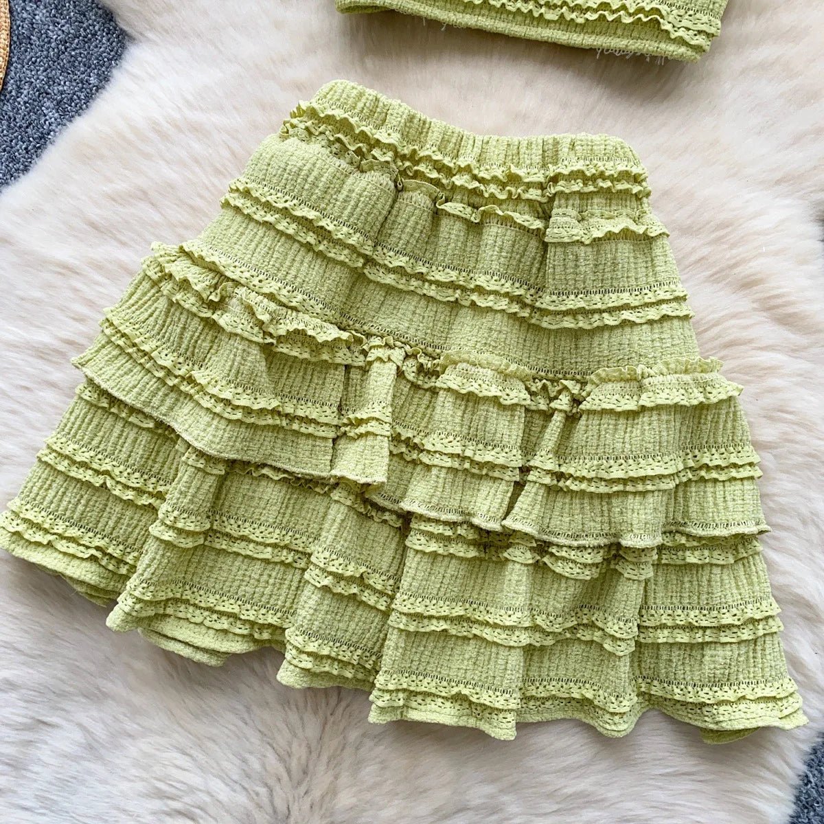 Beach Boho Women's Set Strap Sleeveless Tank Top and Ruched Mini A - line Skirts Two 2 Piece Sets 2025 Summer Outfits - MAGUSTA BEAUTY