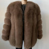 BEIZIRU Winter Woman Real Fox Fur Coat Warm Fashion Natural New Luxury Stylelong sleeve fashion girls jacket - MAGUSTA BEAUTY