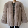 BEIZIRU Winter Woman Real Fox Fur Coat Warm Fashion Natural New Luxury Stylelong sleeve fashion girls jacket - MAGUSTA BEAUTY