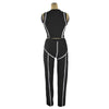 Best Selling High Neck Yoga Set N369 Punk Style Two Piece Patchwork Striped Casual Sportswear from Mainland China Women's Fashio - MAGUSTA BEAUTY