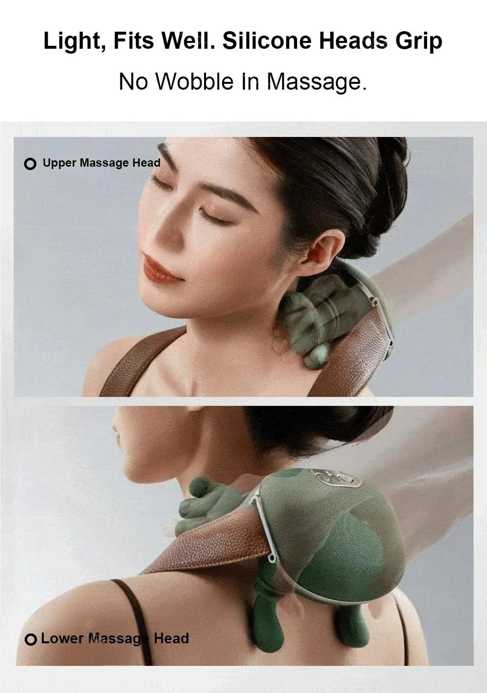 Bionic Neck Shoulder Massager Heated Back Massagers Electric Kneading Muscles Massage Pillow Neck Waist Leg Body 3-Level Modes - MAGUSTA BEAUTY