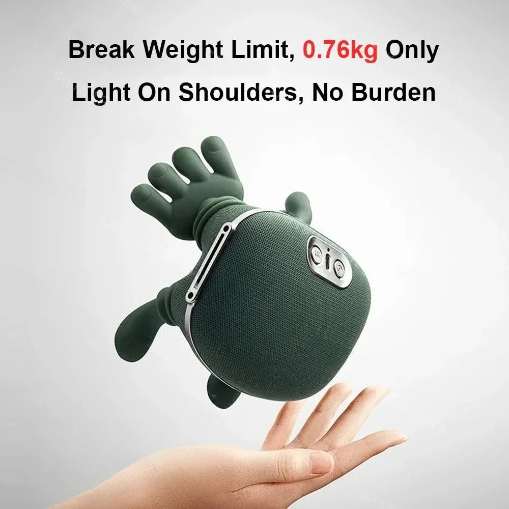 Bionic Neck Shoulder Massager Heated Back Massagers Electric Kneading Muscles Massage Pillow Neck Waist Leg Body 3-Level Modes - MAGUSTA BEAUTY