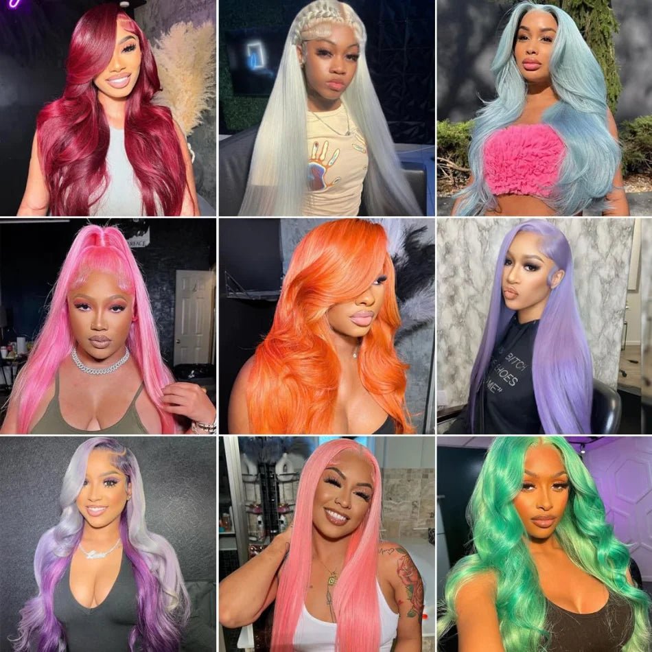 Blonde 613 Human Hair Wigs Straight Hd Lace Frontal Wig 13X6 Brazilian Wig For Black Women 30 40 Inch Lace Front Wig 230 Density - MAGUSTA BEAUTY