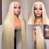 Blonde 613 Human Hair Wigs Straight Hd Lace Frontal Wig 13X6 Brazilian Wig For Black Women 30 40 Inch Lace Front Wig 230 Density - MAGUSTA BEAUTY