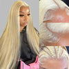 Blonde 613 Human Hair Wigs Straight Hd Lace Frontal Wig 13X6 Brazilian Wig For Black Women 30 40 Inch Lace Front Wig 230 Density - MAGUSTA BEAUTY
