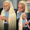 Blonde 613 Human Hair Wigs Straight Hd Lace Frontal Wig 13X6 Brazilian Wig For Black Women 30 40 Inch Lace Front Wig 230 Density - MAGUSTA BEAUTY