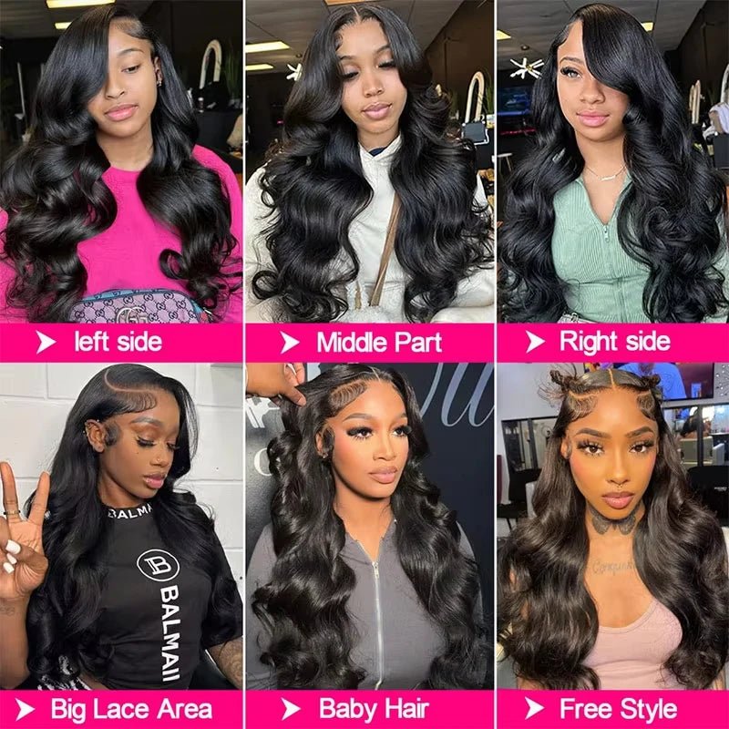 Body Wave Glueless Wig Human Hair Ready To Wear 5x5 Hd Lace Closure Wig Loose Body Wave 13x6 Human Hair Wigs 13x4 Frontal Wig - MAGUSTA BEAUTY
