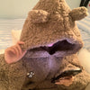 Brown Furry Pajama Sets Fluffy Teddy Bear Hooded Zipper Sleepwear Women Plush Warm Thick Christmas Homewear Y2K Kawaii Nightwear - MAGUSTA BEAUTY