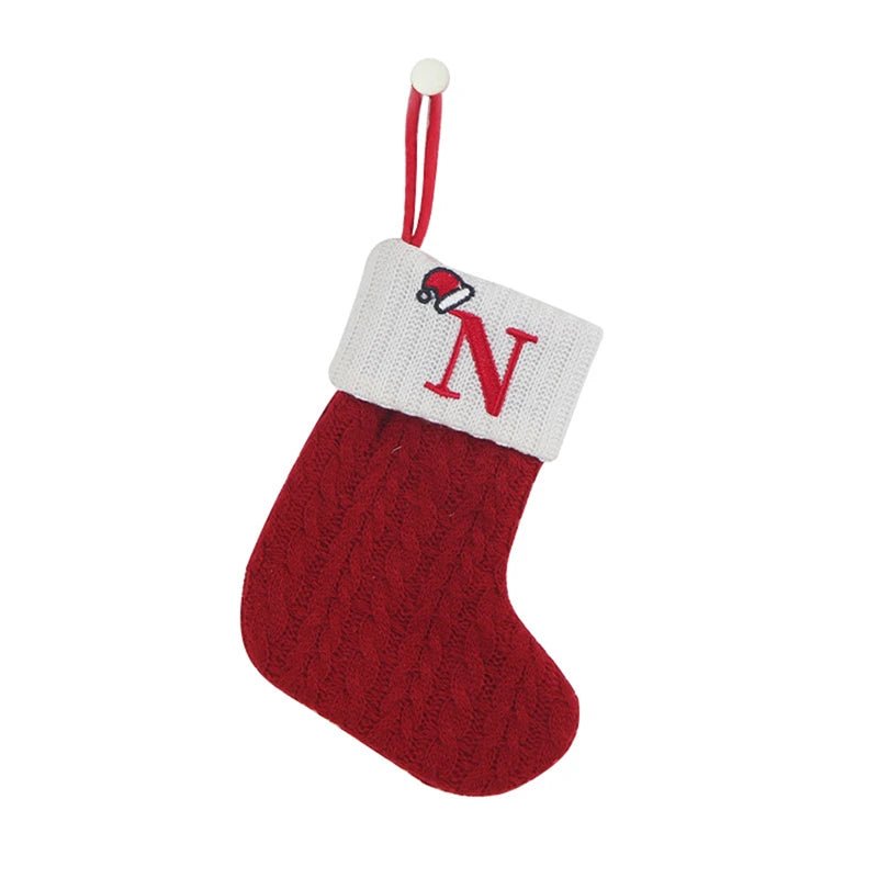 Christmas Alphabet Knitting Socks Christmas Tree Ornaments Christmas Decorations For Home 2024 Navidad Noel 2025Xmas Gift - MAGUSTA BEAUTY